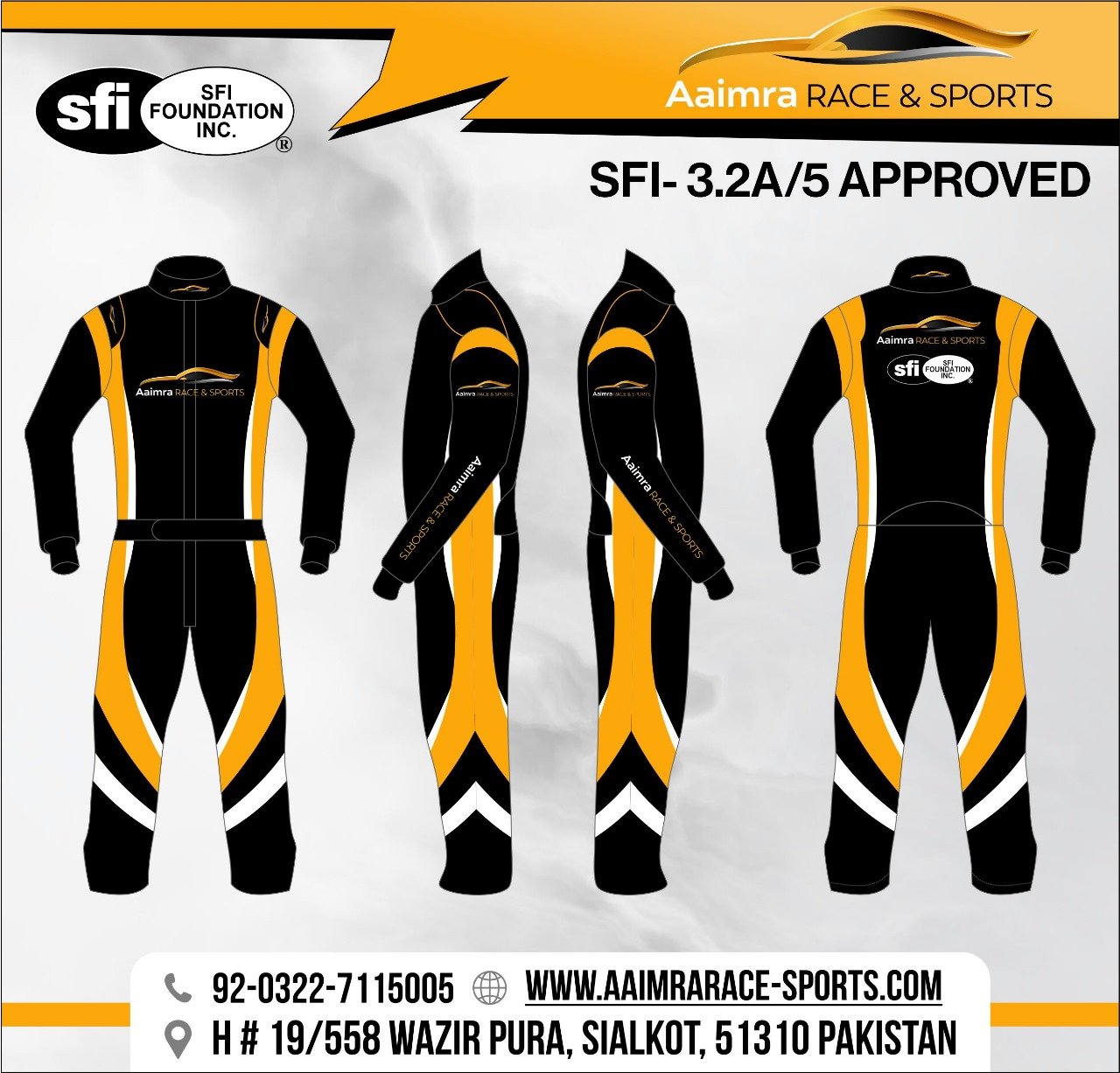 Aaimra Race & Sports design graphic