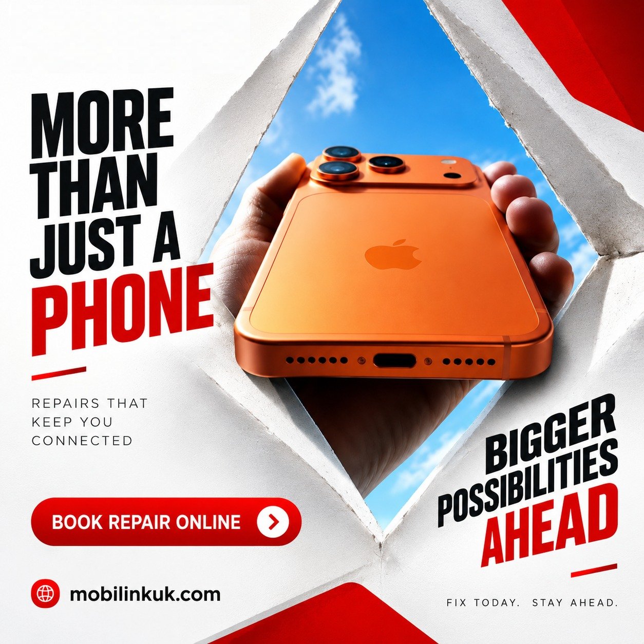 Mobilink UK phone repair social post