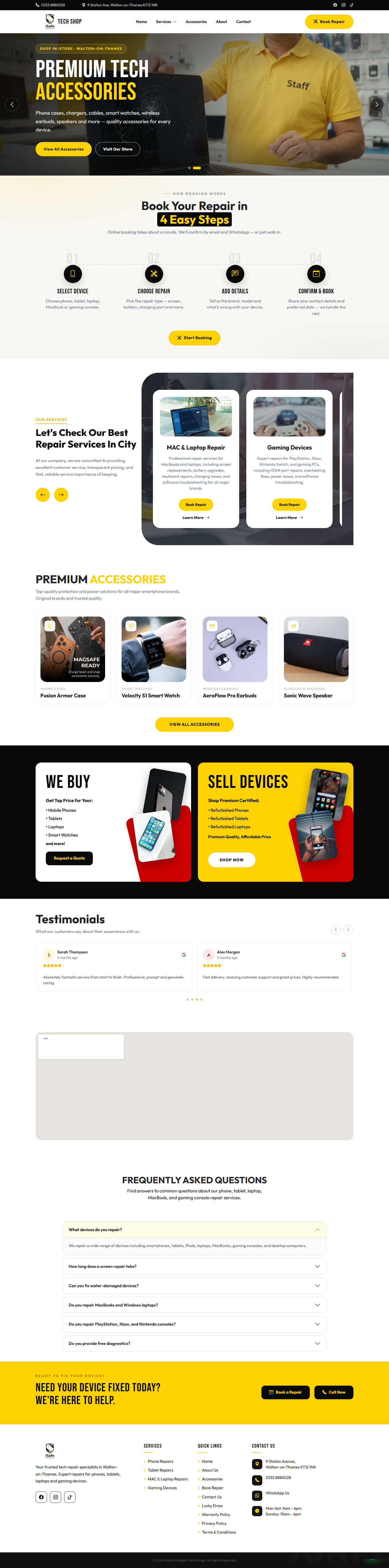 Walton-on-Thames phone repair website
